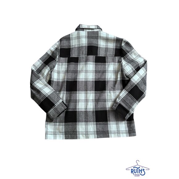 Zara Plaid Overshirt Button Down Outerwear Jacket - Picture 6 of 7